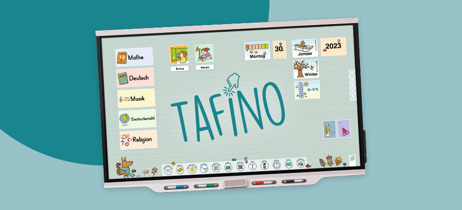 Screenshot von Tafino für die Grundschule