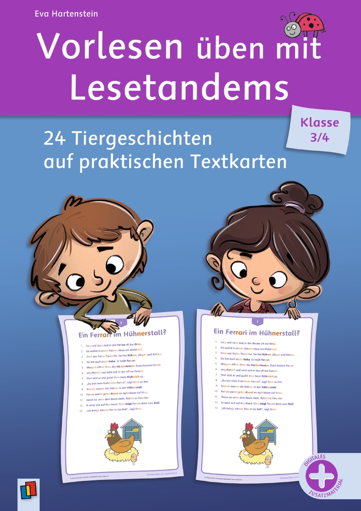 Vorlesen üben mit Lesetandems – 24 Tiergeschichten