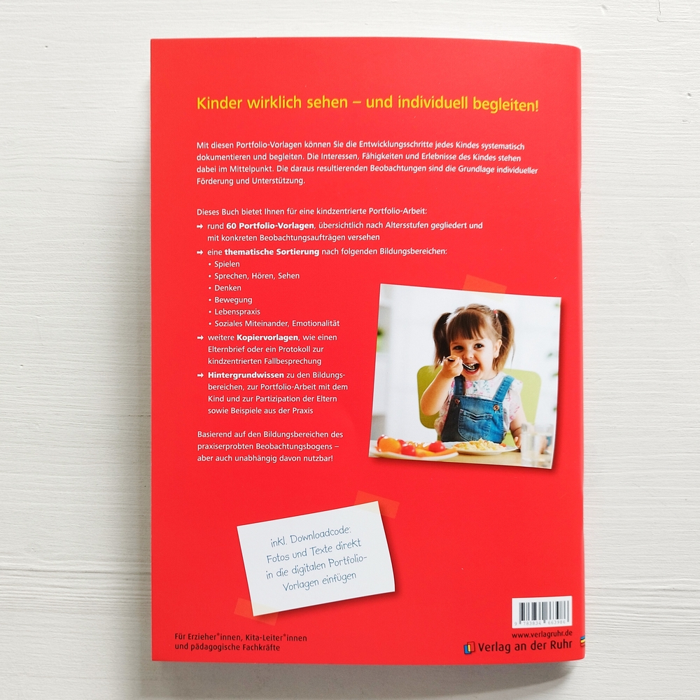 Portfolio-Vorlagen für Kinder von 3–6 - passend zum Beobachtungsbogen
